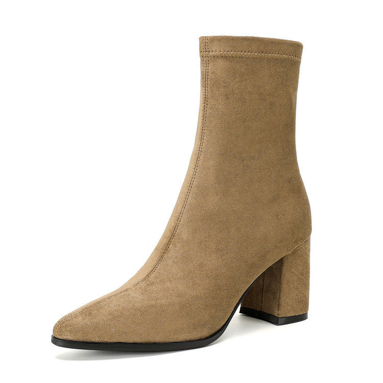 Bottines Stretch à Talons